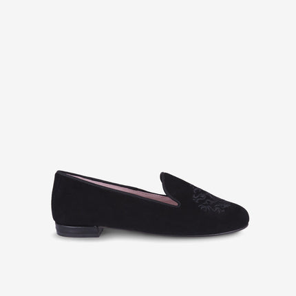Black Loafer with Crest