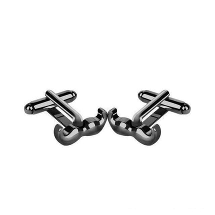 Black Moustache Cufflinks
