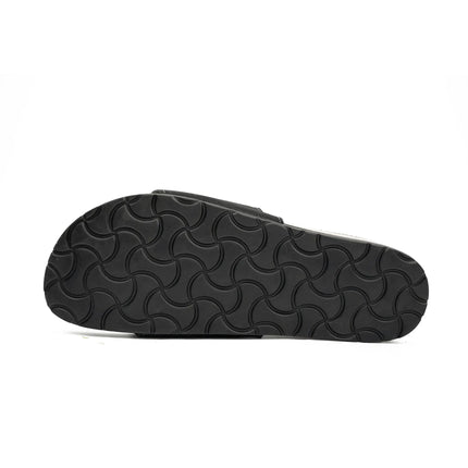 Black Single - Strap Slide Sandals