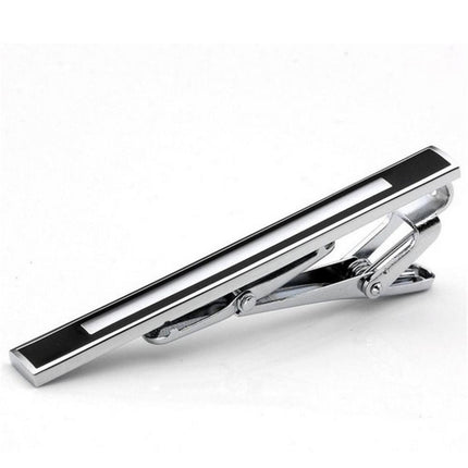 Black and White Tie Bar/Clip