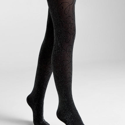 Conte Shiny 60 Den - Dense Fantasy Tights for Girls with lurex and a fancy pattern - 4yr. 6yr. 8yr. 10yr. 12yr. (21С-109СП)