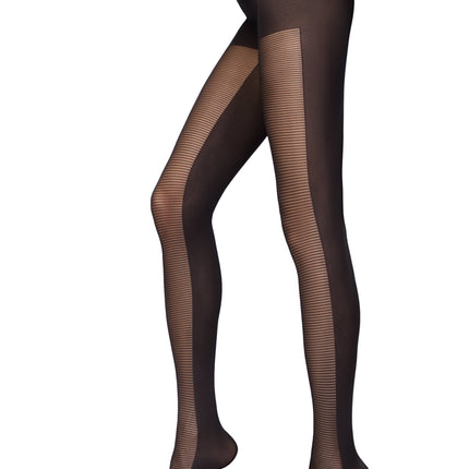 Conte Alliance 60 Den - Fantasy Opaque Women's Tights with "horizontal stripes" on the front (16С-135СП)