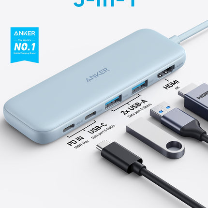 Refurbished Anker <b>332</b> USB-C Hub (5-in-1)
