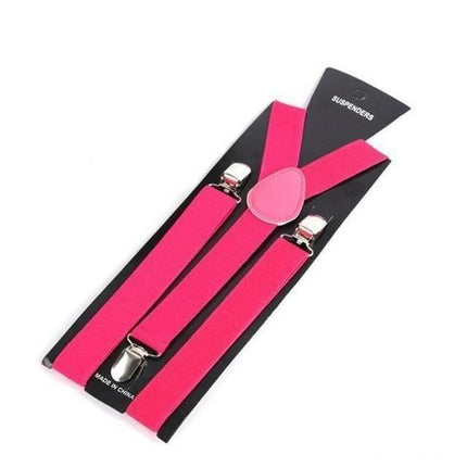 Bold Colors Collection Suspenders - 14 Colors
