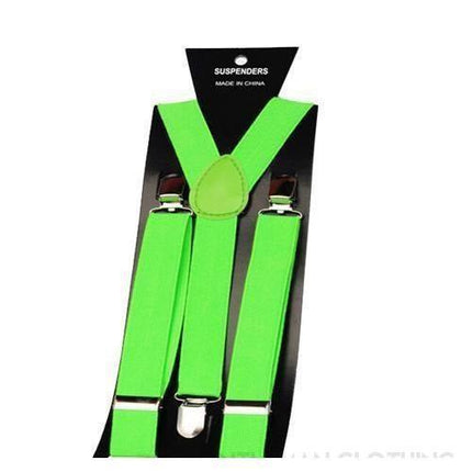 Bold Colors Collection Suspenders - 14 Colors