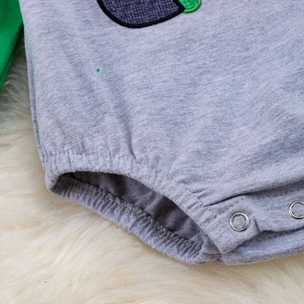 Construction Christmas Tree Boy Onesie