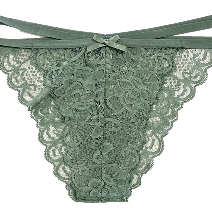 Lace Cheeky with Elastic Straps, XS-2X
