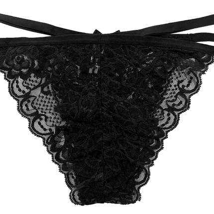 Lace Cheeky with Elastic Straps, XS-2X