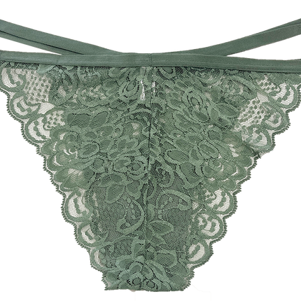 Lace Cheeky with Elastic Straps, XS-2X