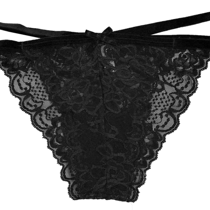 Lace Cheeky with Elastic Straps, XS-2X