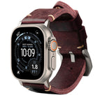 Burgundy Red / Natural Titanium / 49mm