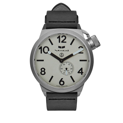 CANTEEN LEATHER - Black/Silver/White/Black