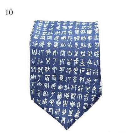 Calligraphy Collection Wide Neckties - 19 Colors & Styles