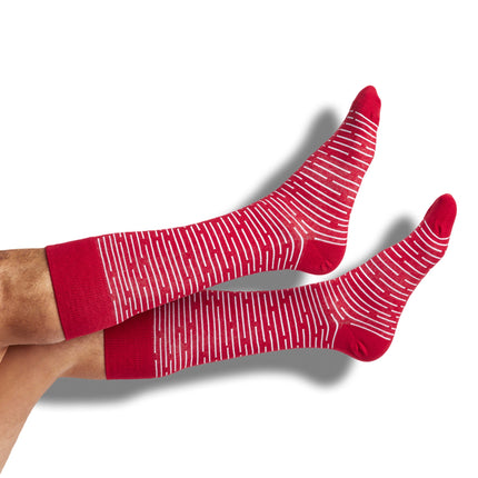 Cardinal / White Dress Socks 4-Pack