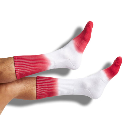 Cardinal / White Mixed Socks 4 Pack -B
