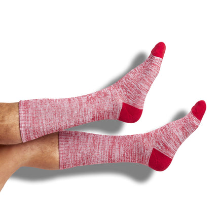 Cardinal / White Casual Socks 4 Pack