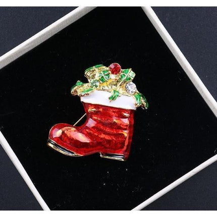 Christmas Collection Brooch Boutonnieres - 12 Styles