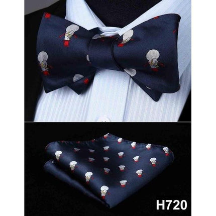 Christmas Holiday Collection Silk Bow Ties & Handkerchiefs