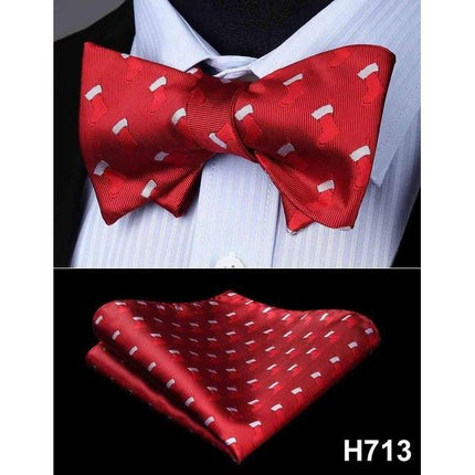 Christmas Holiday Collection Silk Bow Ties & Handkerchiefs