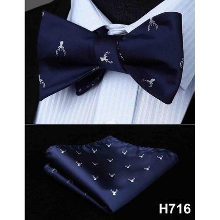 Christmas Holiday Collection Silk Bow Ties & Handkerchiefs