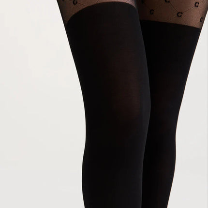 Conte Couture 50/30 Den - Fantasy Opaque Women's Tights with Imitation Golfs (23S-143SP)