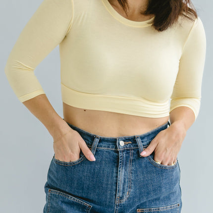 Crew Neck 3/4 Sleeve Halftee