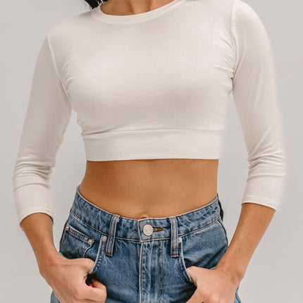Crew Neck 3/4 Sleeve Halftee