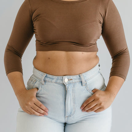 Crew Neck 3/4 Sleeve Halftee