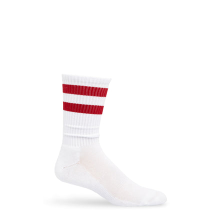 Crimson Retro Casual Crew Socks