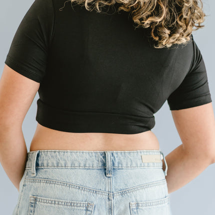 Cross Over Boyfriend Sleeve ( with pockets for insertable cups/nursing pads)