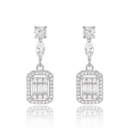 Cubic Zirconia Drop Earrings