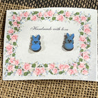 bunny peep - blue