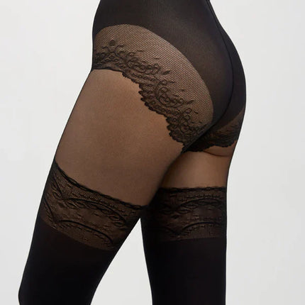 Conte Delight 50 Den - Fantasy Women's Tights with a pattern "imitation stockings with openwork slimming panties" (16С-129СП)