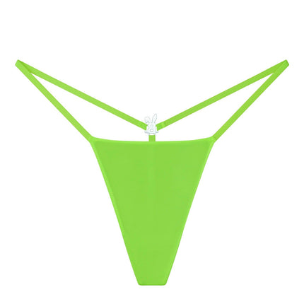 ICED OUT G-STRING IN NEON GREEN