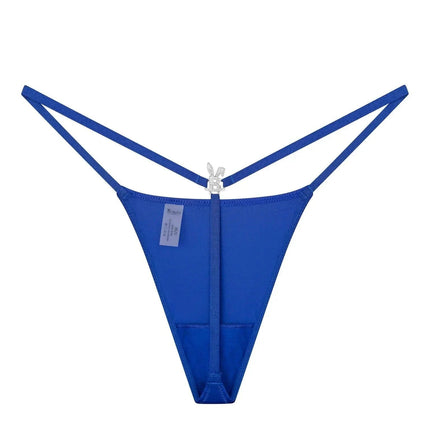 ICED OUT G-STRING IN ROYAL BLUE