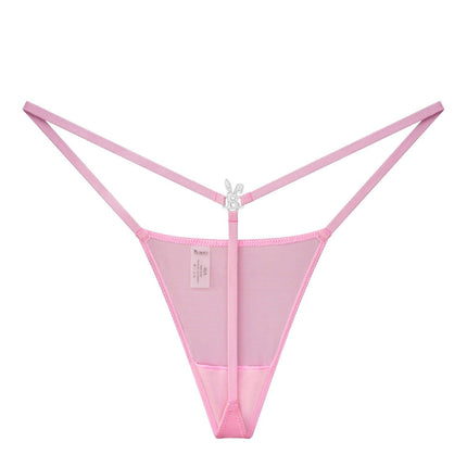 ICED OUT G-STRING IN PINK