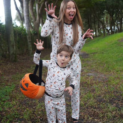 Howl-O-Ween Pups (Women's Long Sleeve PJ)