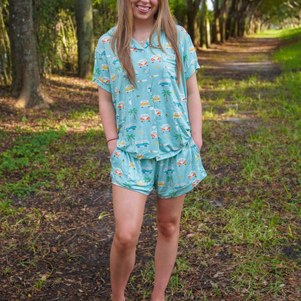 Coastal Cruising (Women's Short Sleeve PJ)