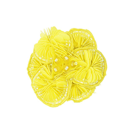 Yellow & Pink Flower-Magnet (set of 2)