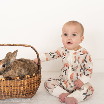 Bunny Crew (Convertible Zip Footies)