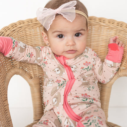 Meadow Bunny (Convertible Zip Footies)