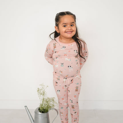Puppy Egg Hunt (Long Sleeve PJ) - Pink