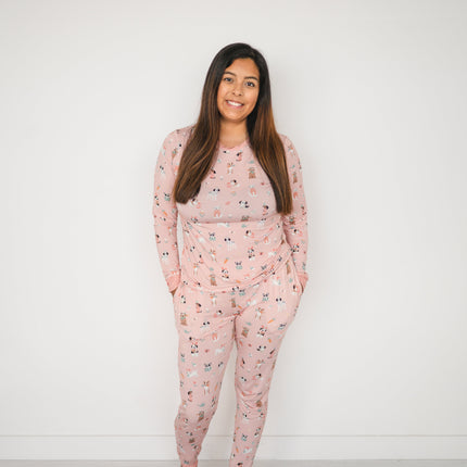 Puppy Egg Hunt (Women's PJ) - Pink
