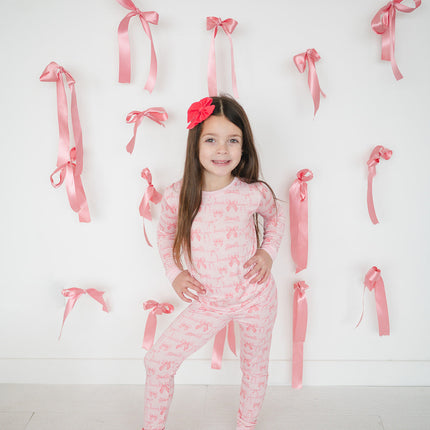 Pink Bows (Long Sleeve PJ)