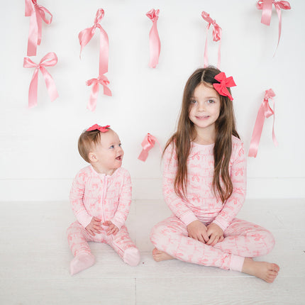 Pink Bows (Long Sleeve PJ)