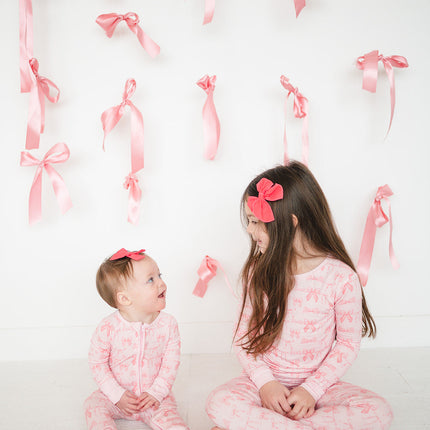 Pink Bows (Long Sleeve PJ)