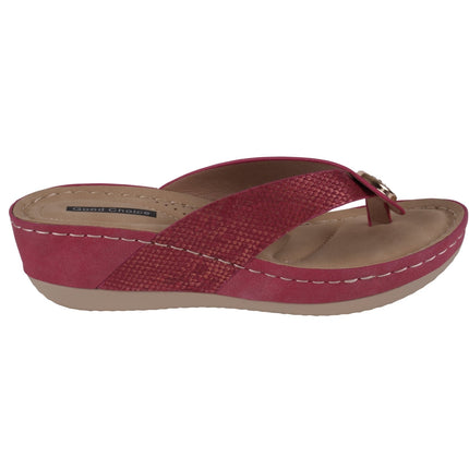 Women's Dafni Red Wedge Sandals