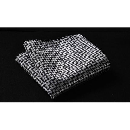 Dazzling Grey Silk  Ascot/Cravat Tie & Handkerchief