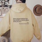 Khaki color with logo and black text / S