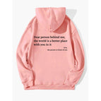 Pink with logo and black text / S